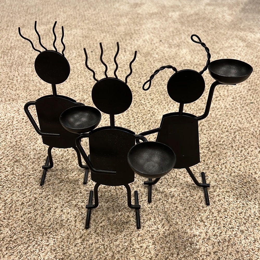 Set of 3 candle holders